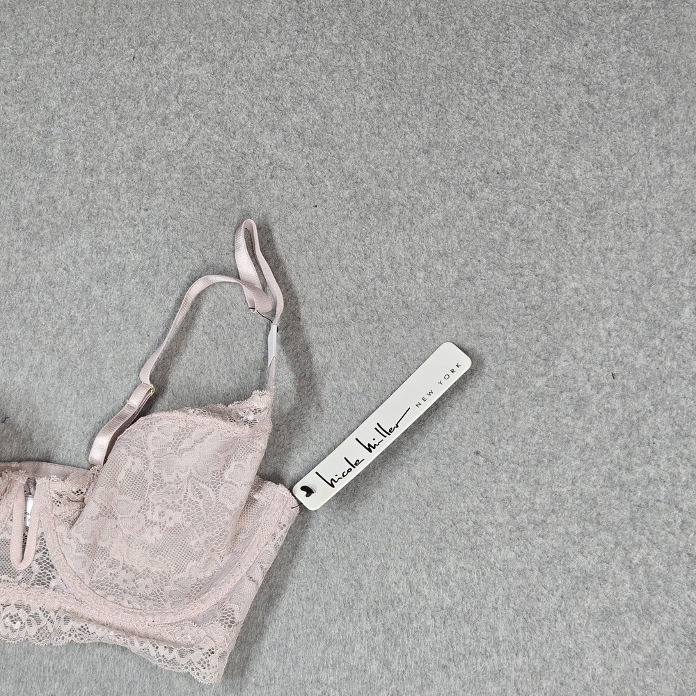 Nicole Miller Women Bra 36C Pink Floral Adjustable Balconette Underwired NWT - Picture 10 of 10